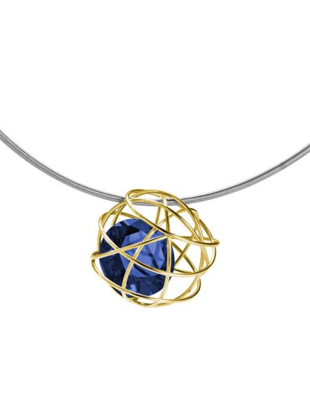 Pendente con Zircone Blu