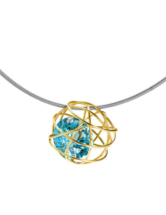 Light Blue Topaz Pendant