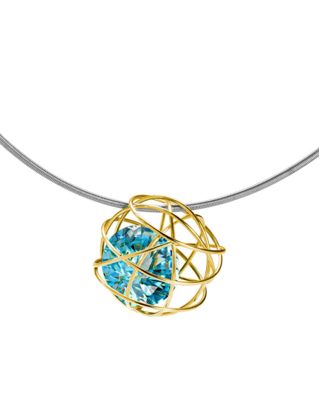 Light Blue Topaz Pendant