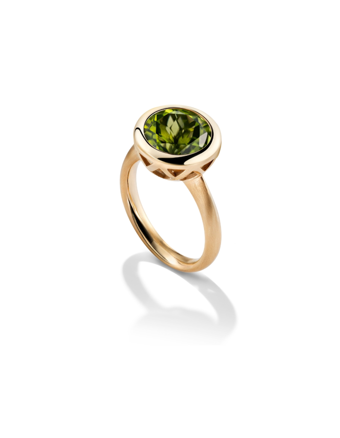 Anello con peridoto